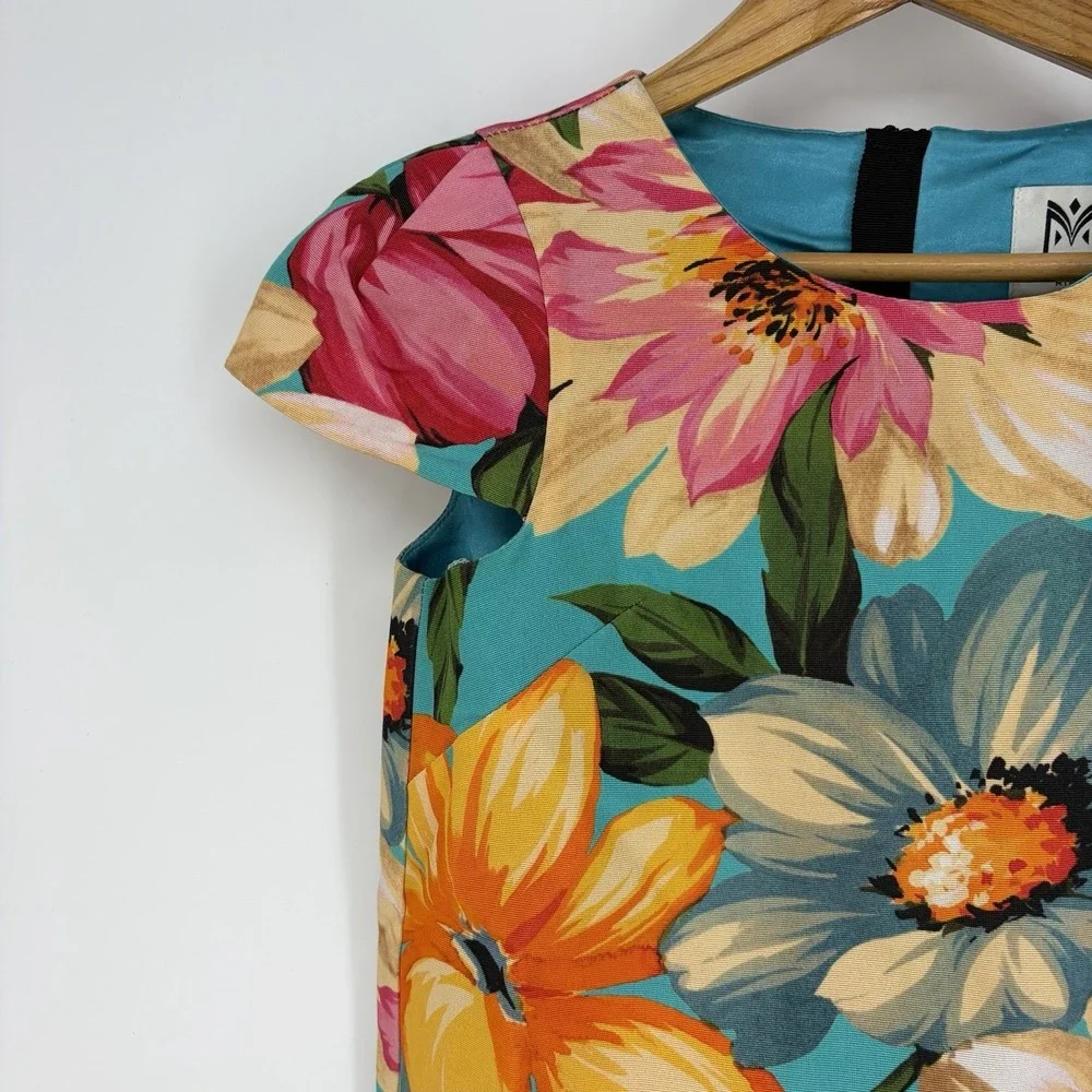 Milly Minis‎ Dress Girls Sz 12 Floral Lined Spring Multicolor Italian Fabric USA